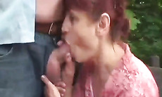Redhead Granny Wanesa Pumped In Her Sweet Tight Pussy