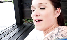 Sexy GF Naiomi Mae first time anal sex while being filmed