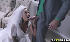 The Bride sucking Juelz Venturas big cock deep throat