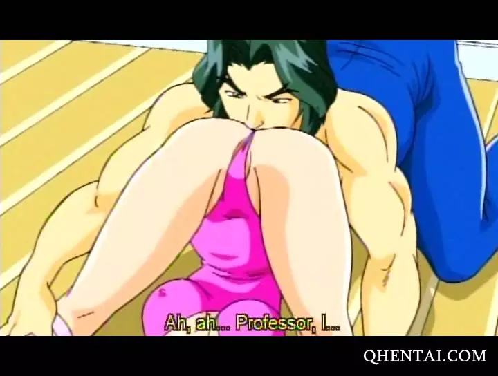 Sexy Hentai gymnast seducing her coach image
