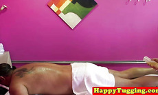 Real asian masseuse pampers customer dick