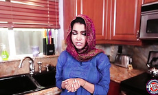 Arab teen Ada gets a warm pussy Cream in their house