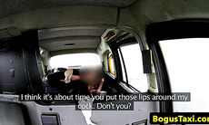 Black eurobabe pleasures cab driver in taxi