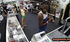 Black bf let the pawn man fuck his girl in the backroom