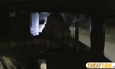 Busty amateur flashes tits in taxi for a free ride and she gets fucked