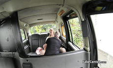 Milf with pigtails fucked in taxi